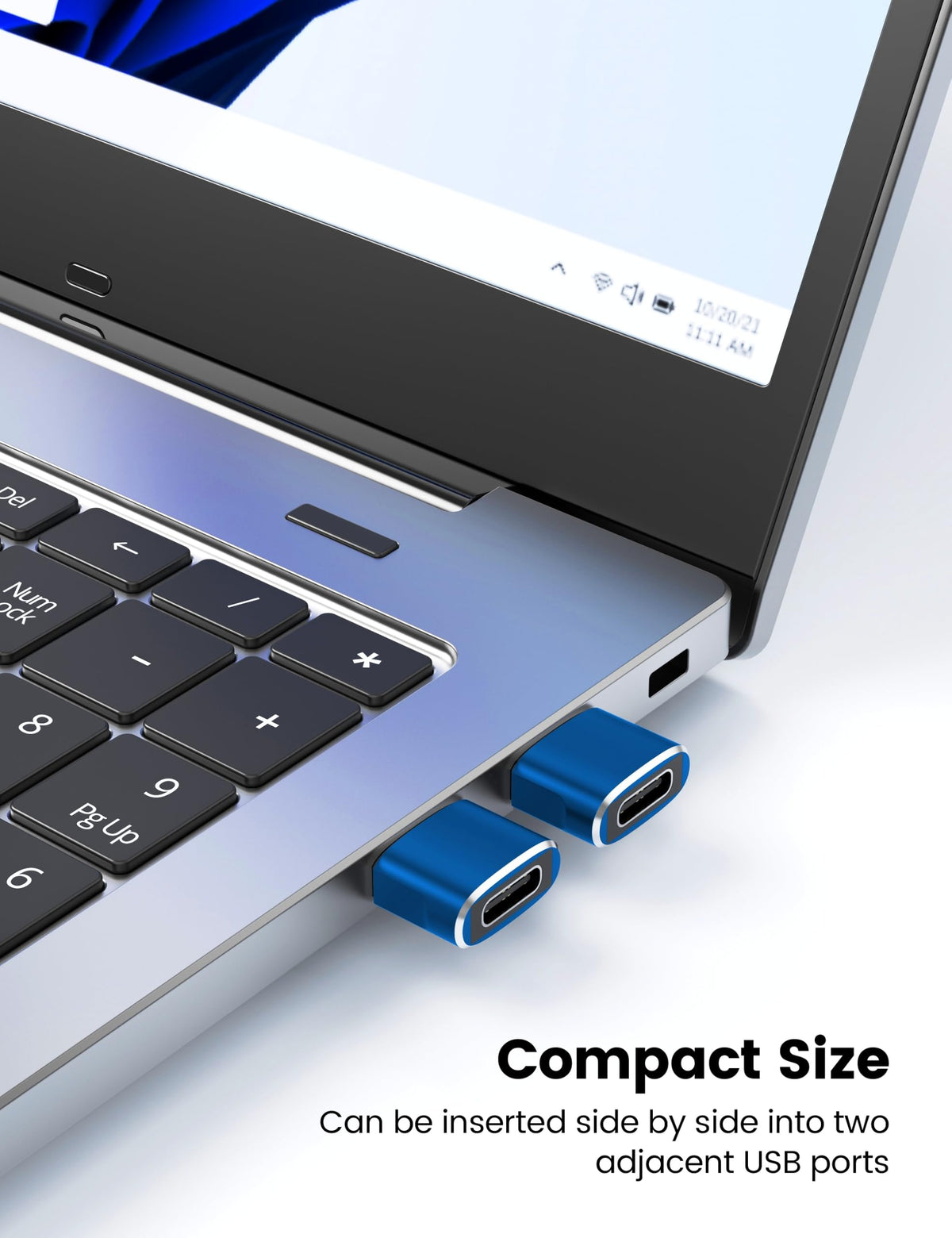 Adaptadores USBC a USB de Cargador de Coche Paquete de 12 Azul