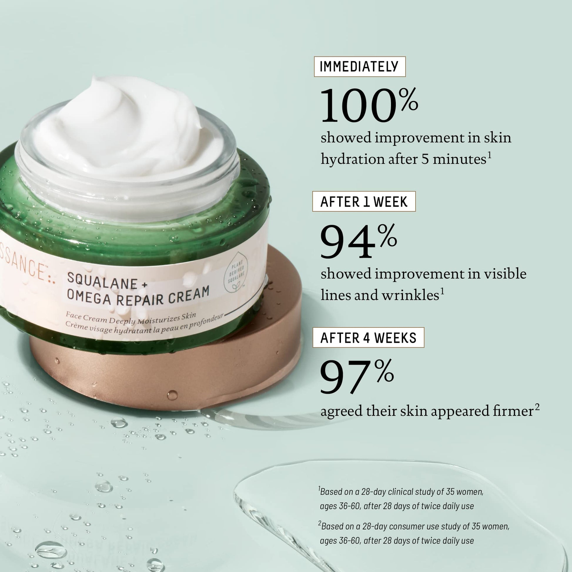 Biossance Squalane + Omega - Crema de reparación (50 ml)