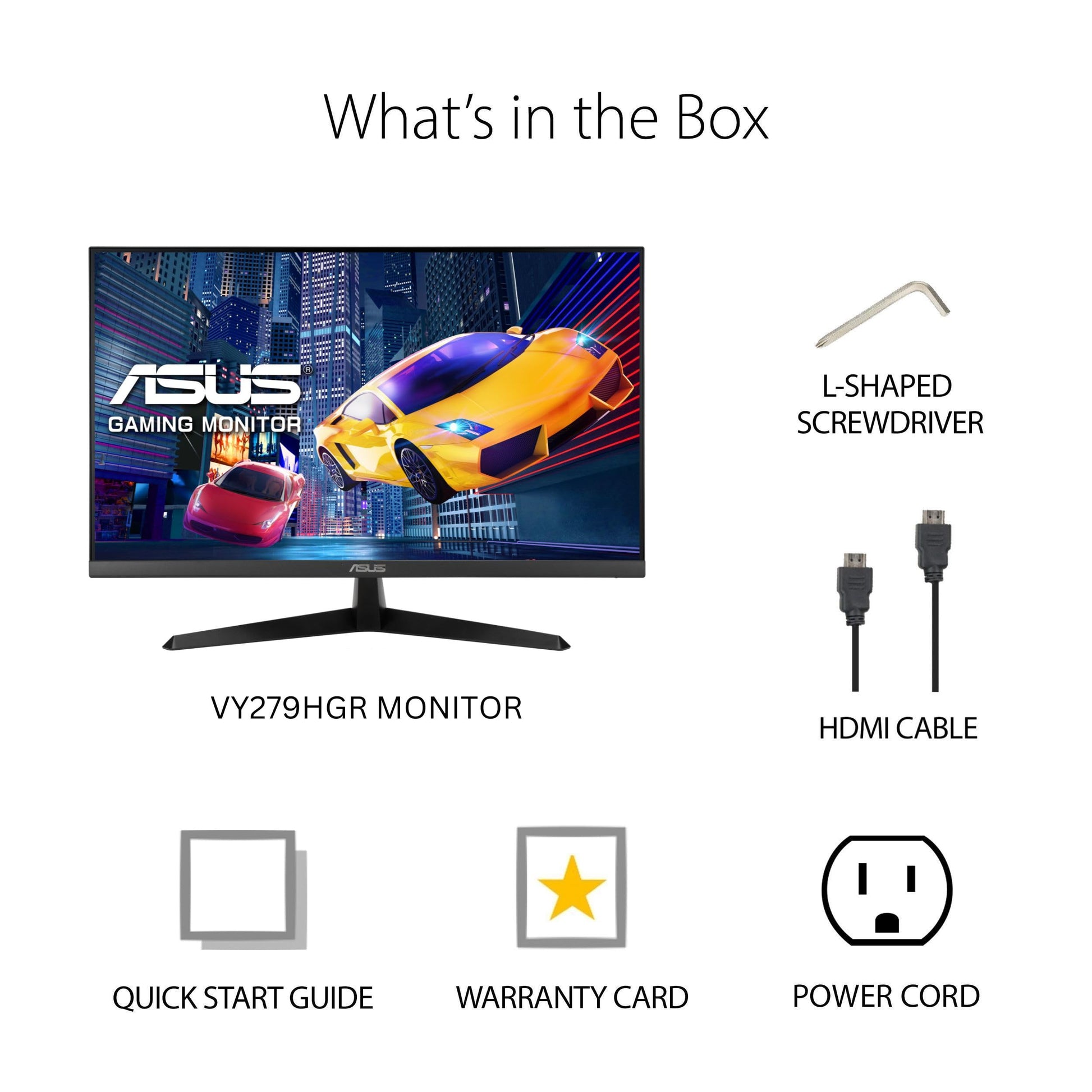 ASUS Monitor Gamer VY279HGR Eye Care Gaming 27 Pulgadas FHD (1920 x 1080)