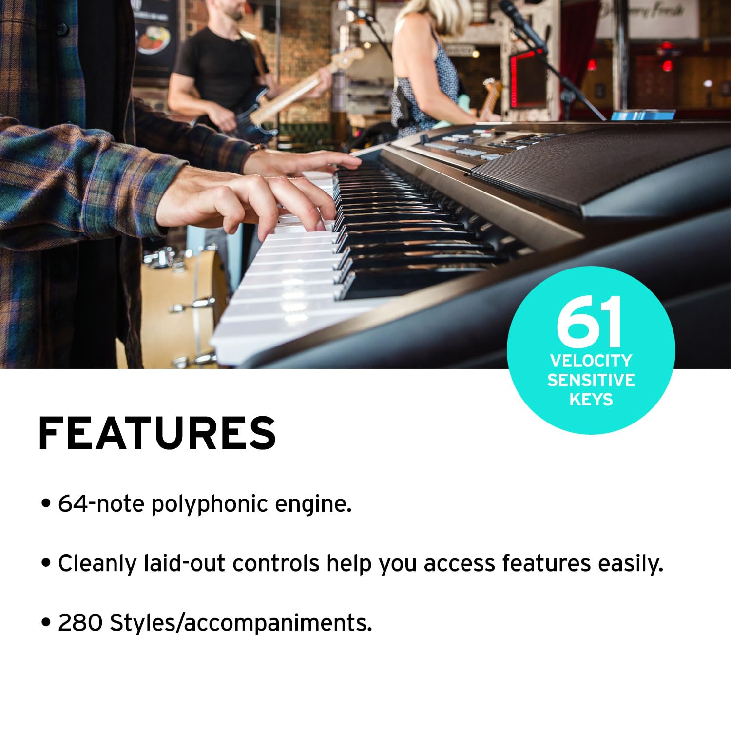 Korg, teclados y pianos de 61 teclas (EK50)