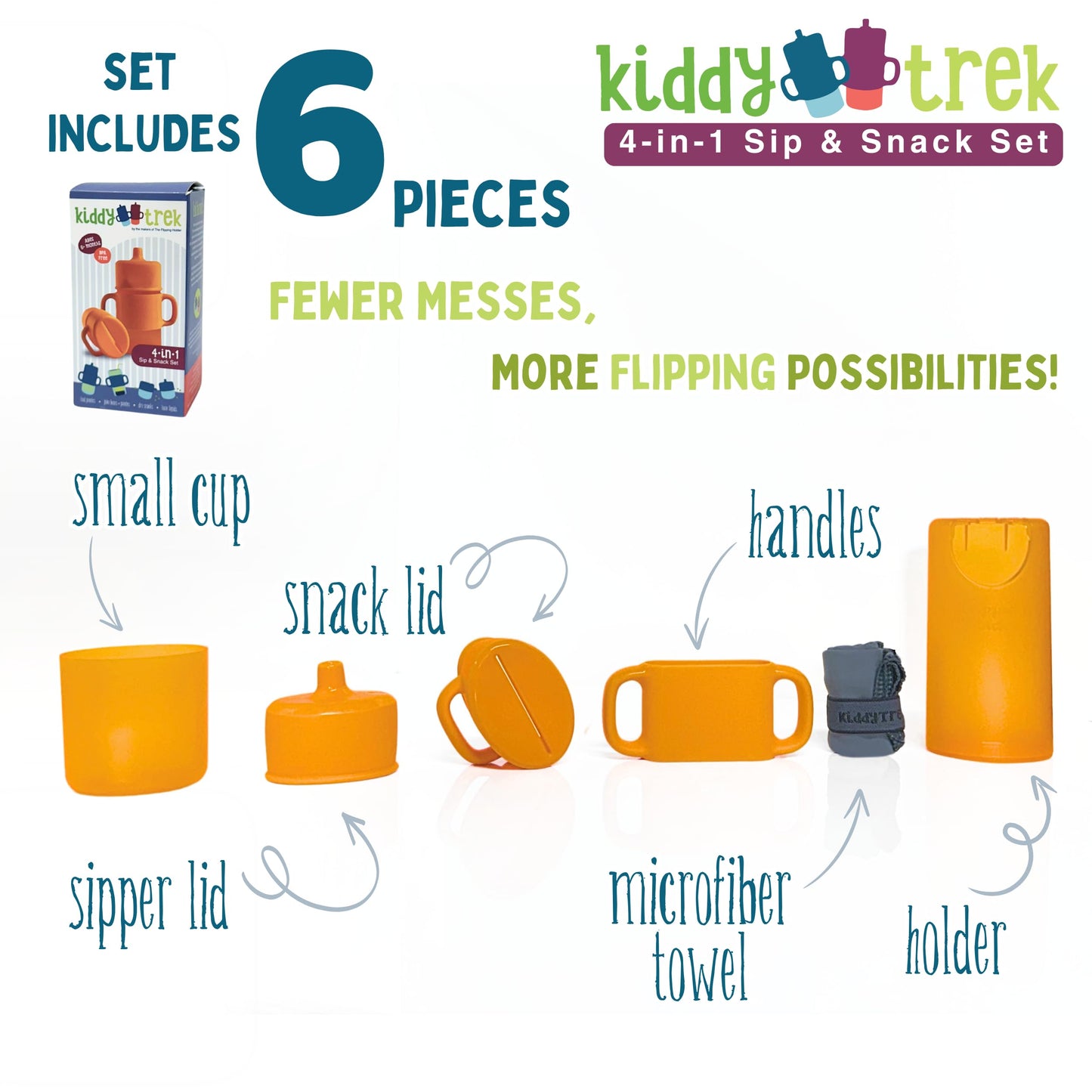 Soporte giratorio 4 en 1 para sorbos y aperitivos – Soporte para bolsa de comida de viaje, soporte para caja de jugo, taza de aperitivos y sorbos para bebés, niños pequeños y niños