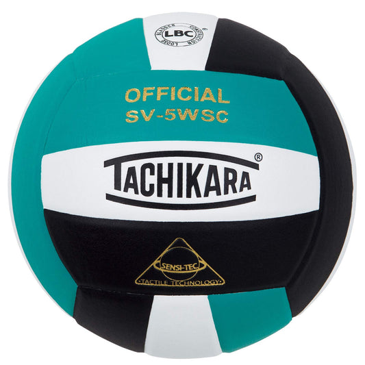 Balón de Voleibol Tachikara Sensi-Tec Verde Azulado de Alto Rendimiento