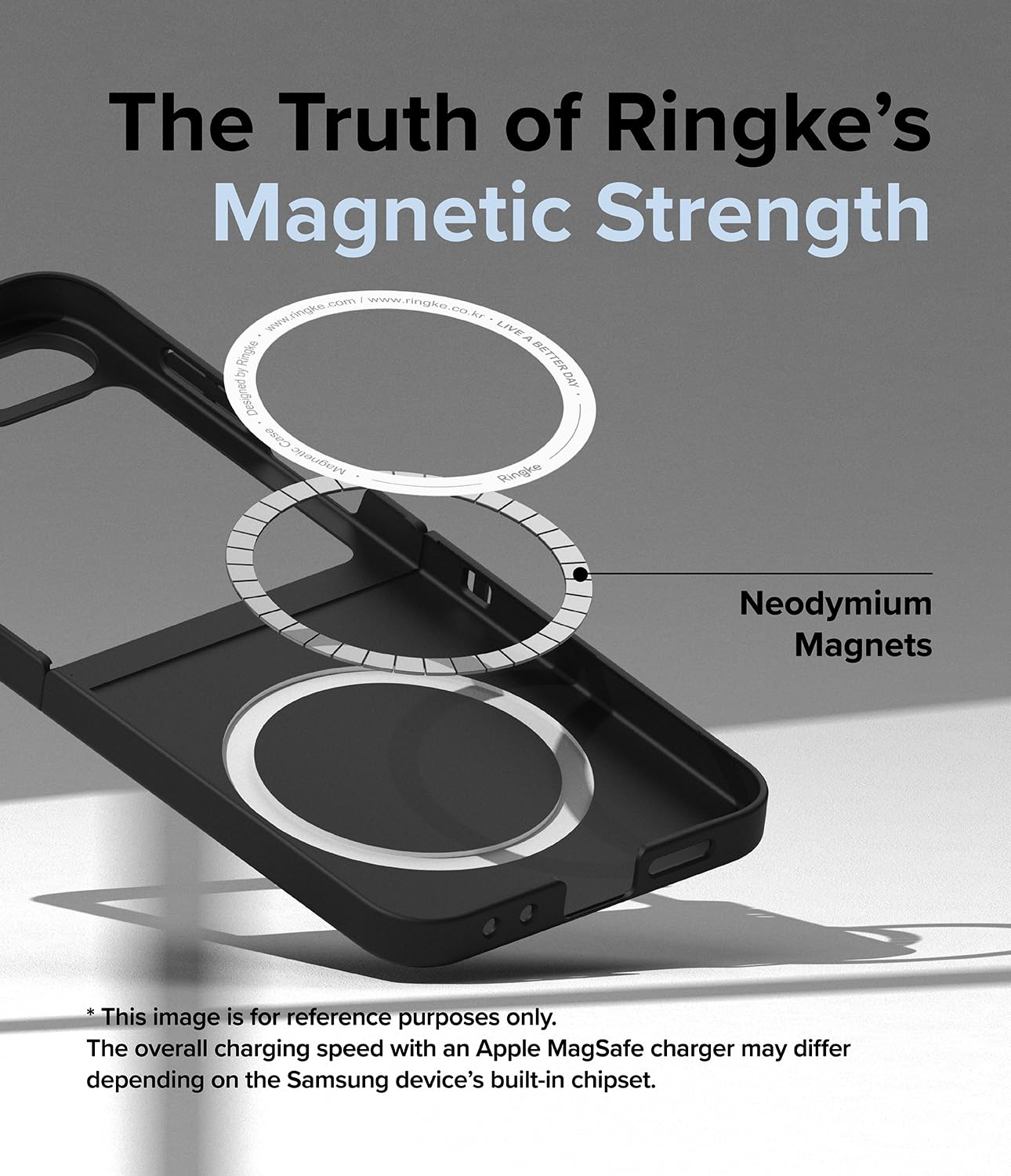 Funda Slim Magnética Ringke Samsung Galaxy Z Flip 7 FE/Z Flip 6 Black Antiamarilleo Compatible con MagSafe