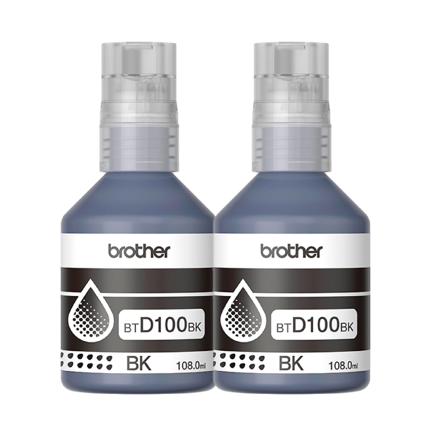Brother Paquete de Botellas de tintas Color Negro BTD100BK