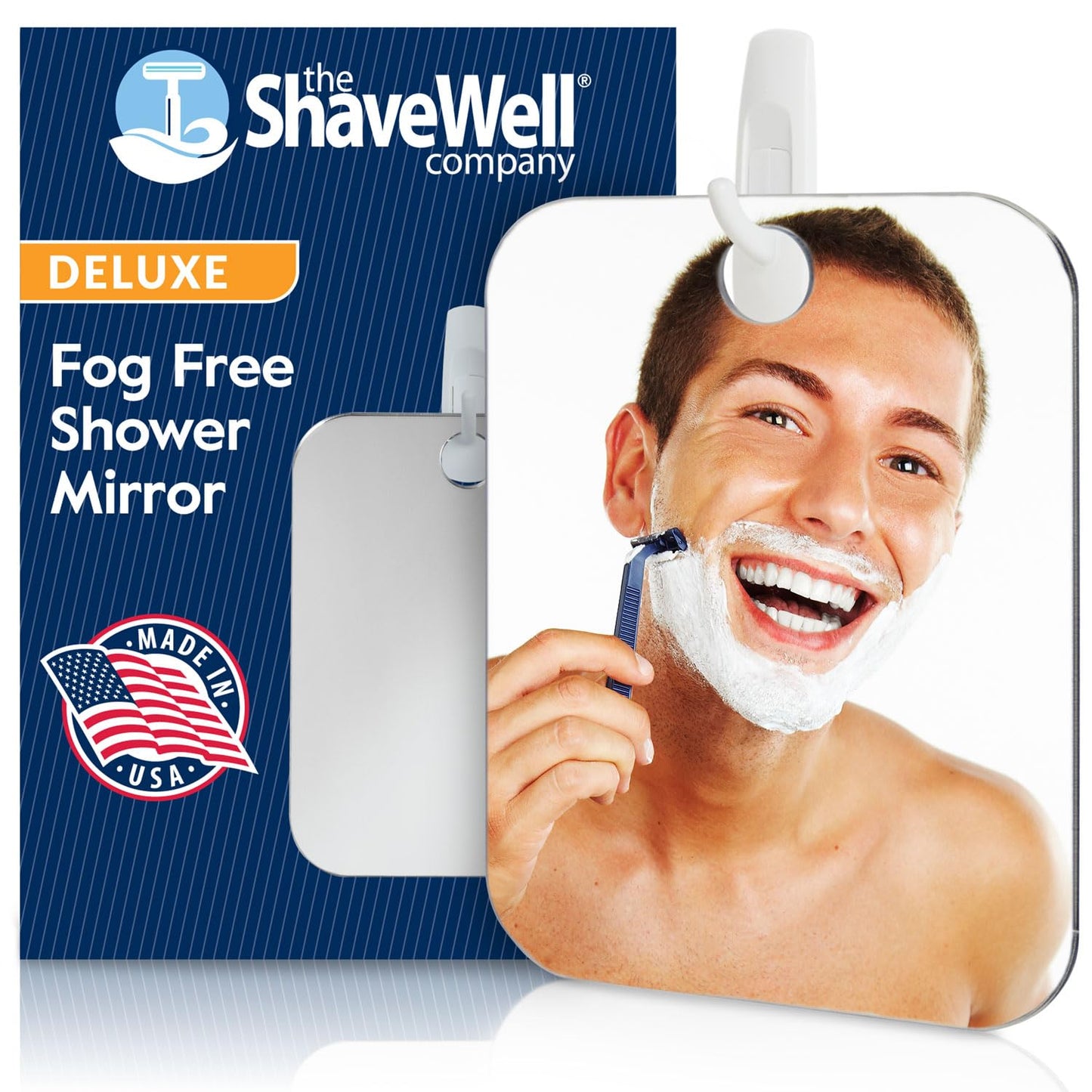 Espejo de Afeitar The Shave Well Company con Aumento antivaho para baño Hombres y Mujeres