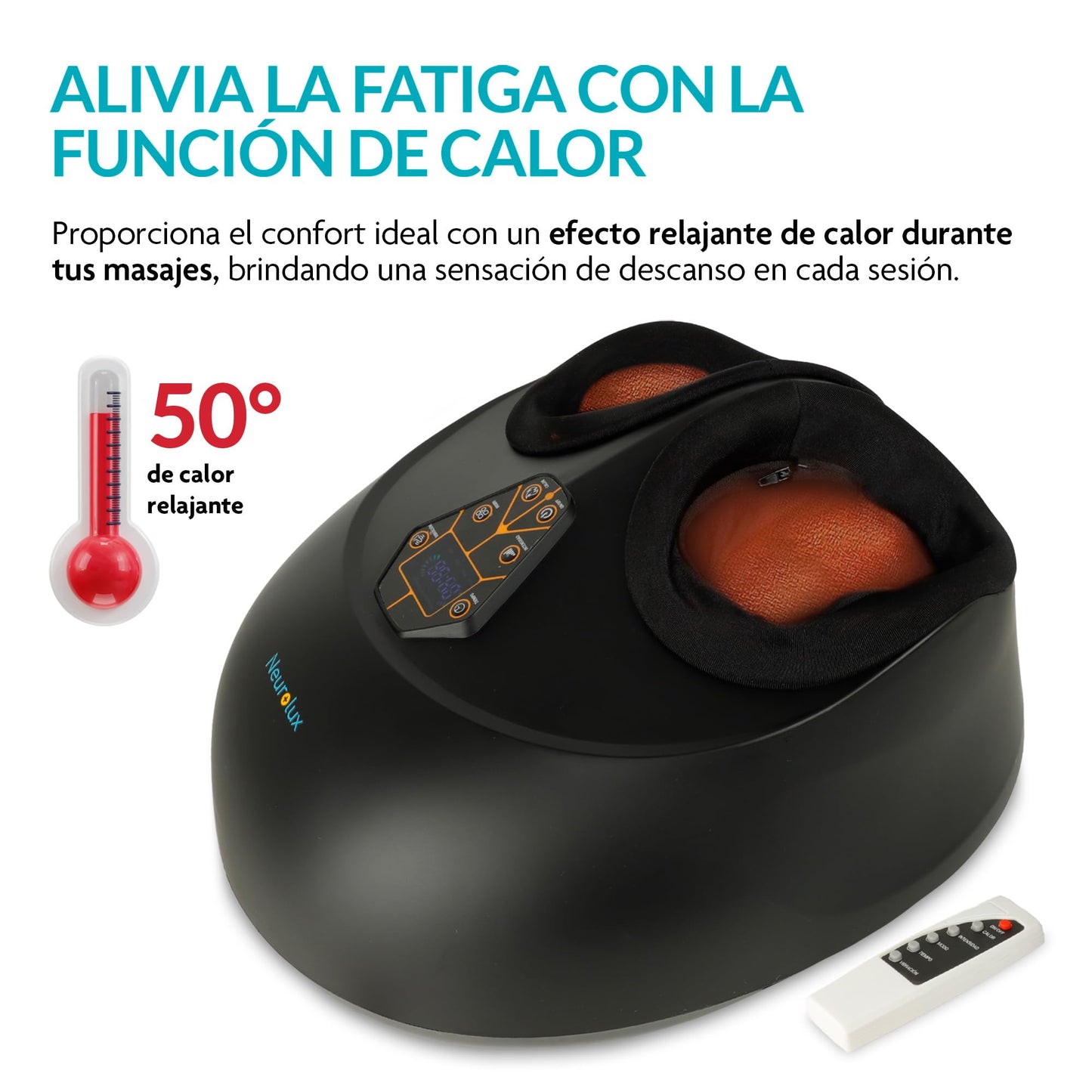Masajeador de Pies NEUROLUX Eléctrico con Calor y Compresión de Aire para Reflexología