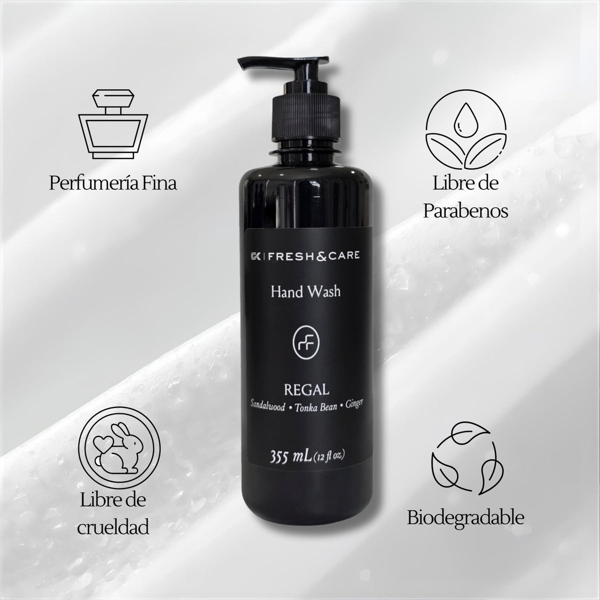 FRESH & CARE COLLECTION | Kit de Amenidades Hoteleras – Spiced Sandalwood & Tonka – Set de Jabón y Crema para Hoteles, Airbnb y Spa. 355ml