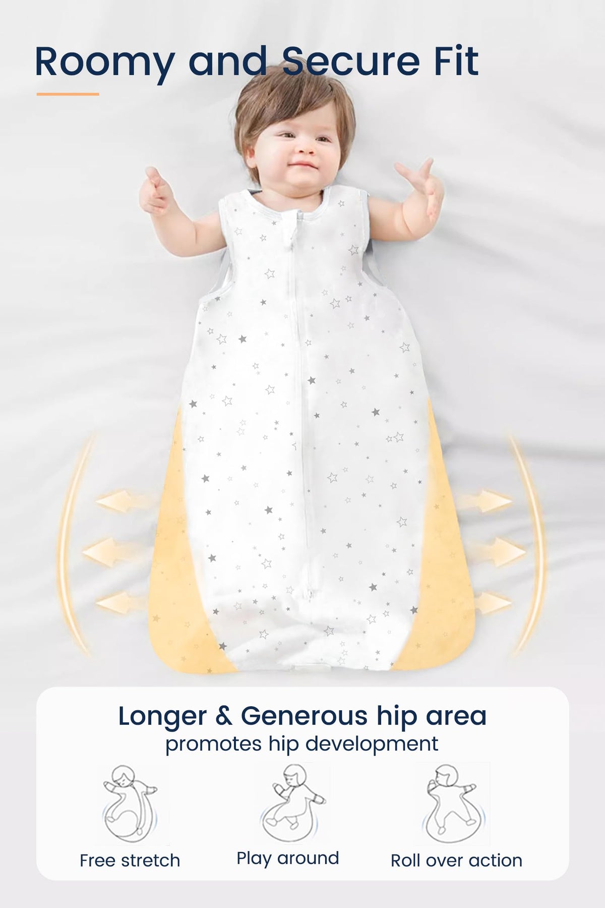 TotAha - Saco de dormir para niños pequeños, 0.5 TOG, 2T-3T-4T