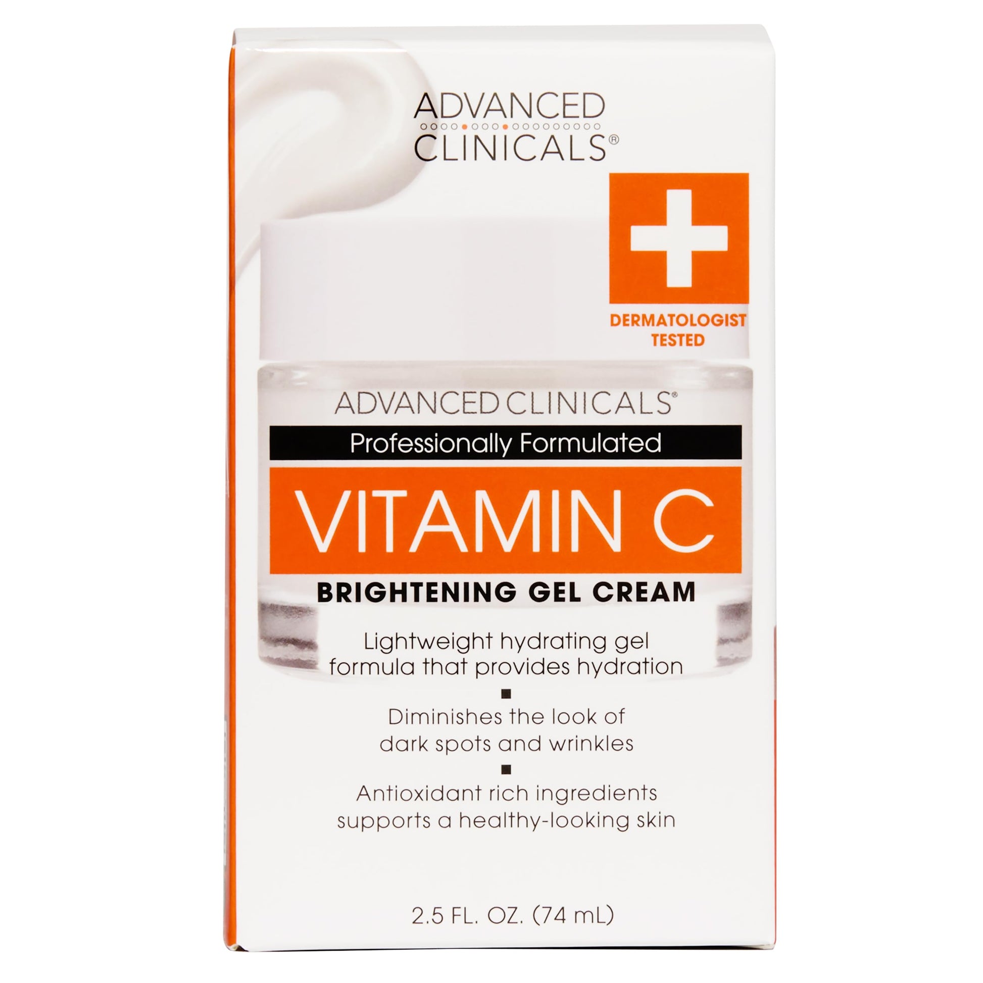 Crema Facial Iluminadora Anti-Edad con Vitamina C - Advanced Clinicals 59ml - Tratamiento Cosmético para Piel Radiante y Joven.
