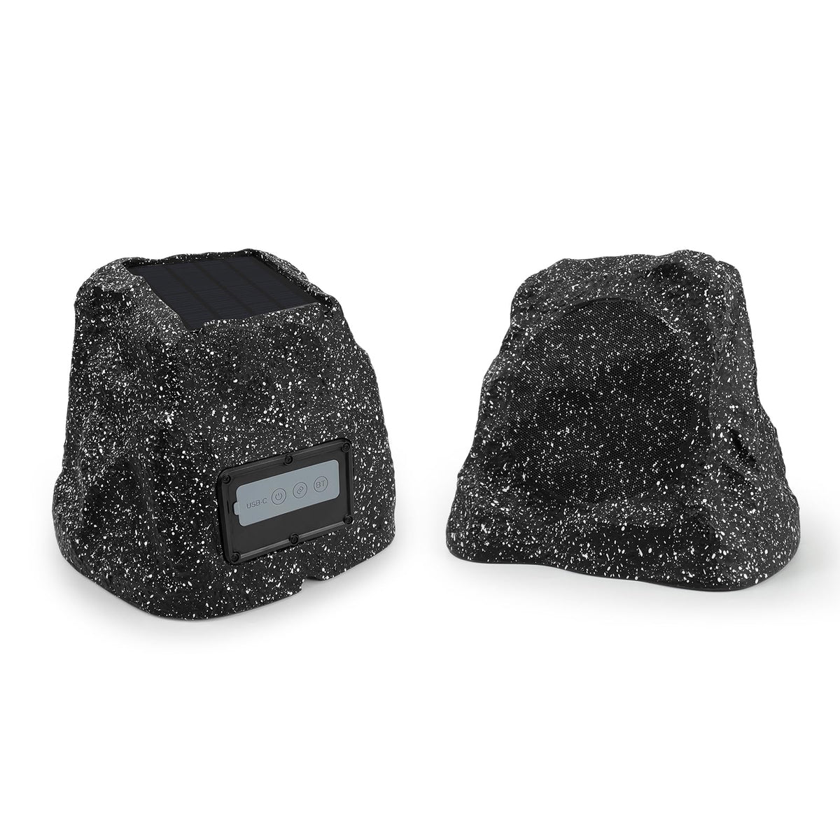 Altavoces STUDIOFINIX Roca Inalámbricos Bluetooth 5.3 Impermeables Solares 6.5 Pulgadas 200W para Jardín y Piscina