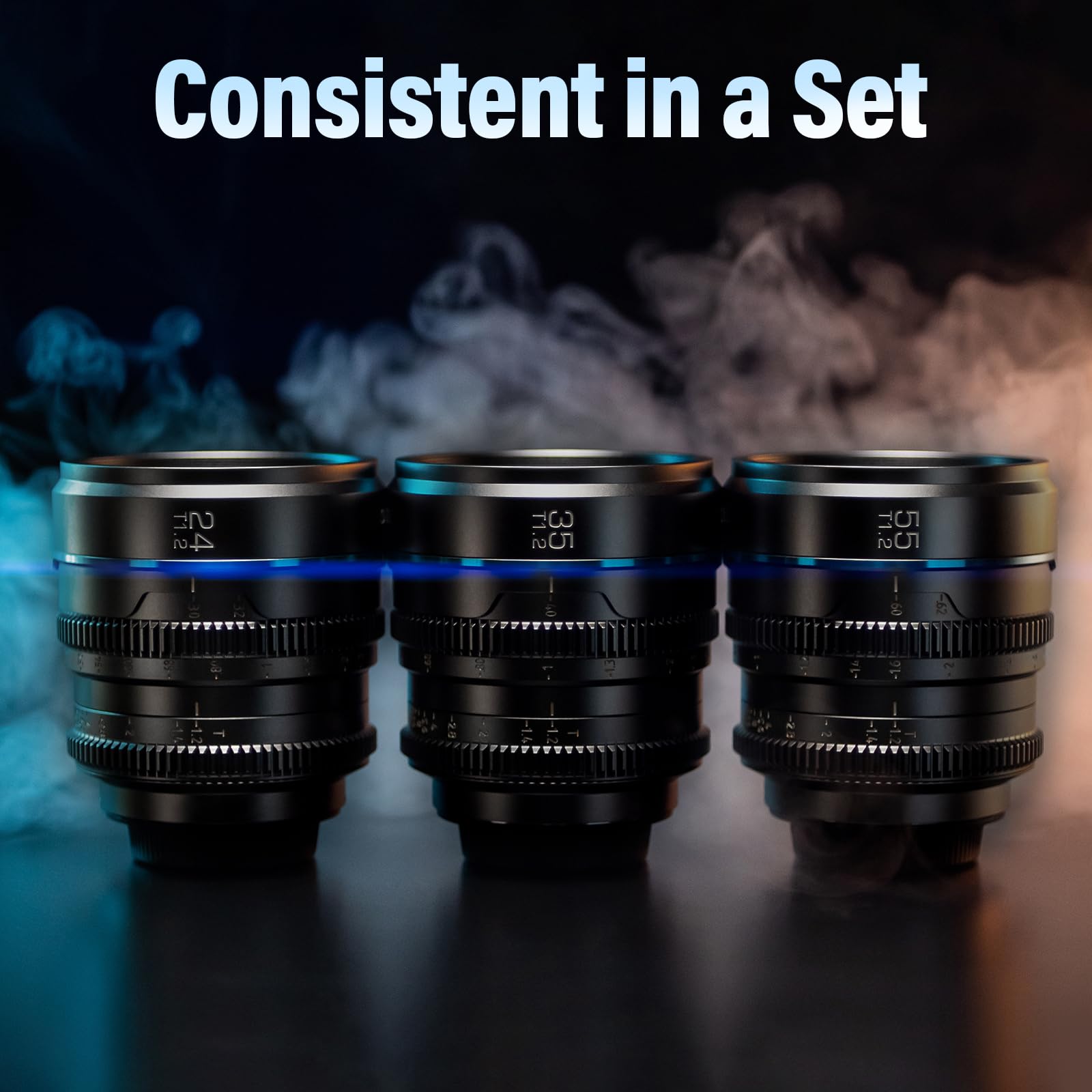 Lente de Cine SIRUI 24mm T1.2 Montura E Apertura Grande Night Walker APS-C Enfoque Manual