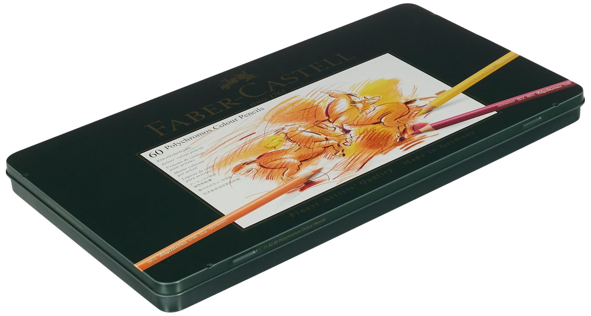 Set de Lápices Polychromos Faber-Castell 60 Colores de Calidad Profesional para Arte