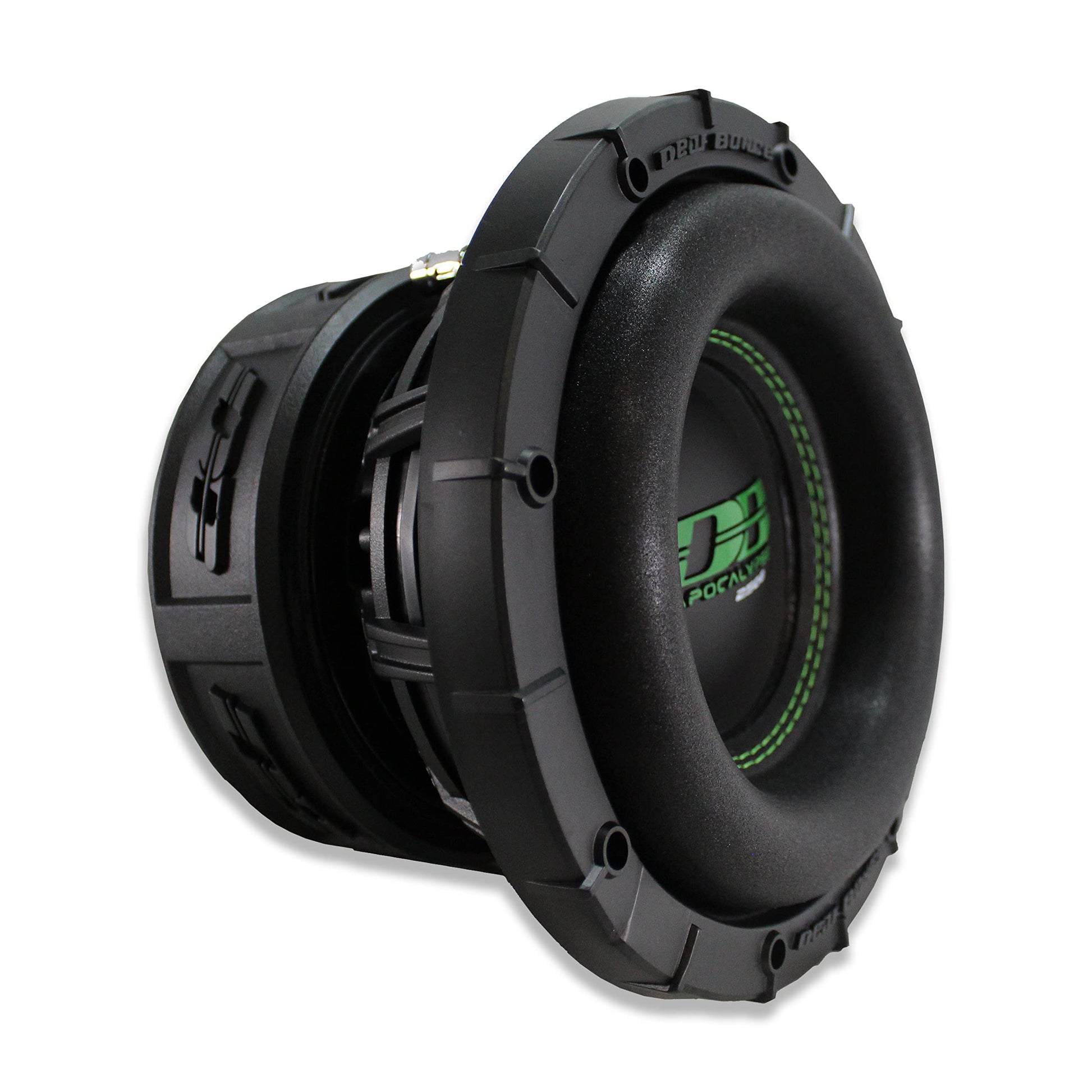 Deaf Bonce SA2508-D1 - Subwoofer de graves dual de 1 ohmio, 800 W RMS, Negro - para coche, Diseño compacto