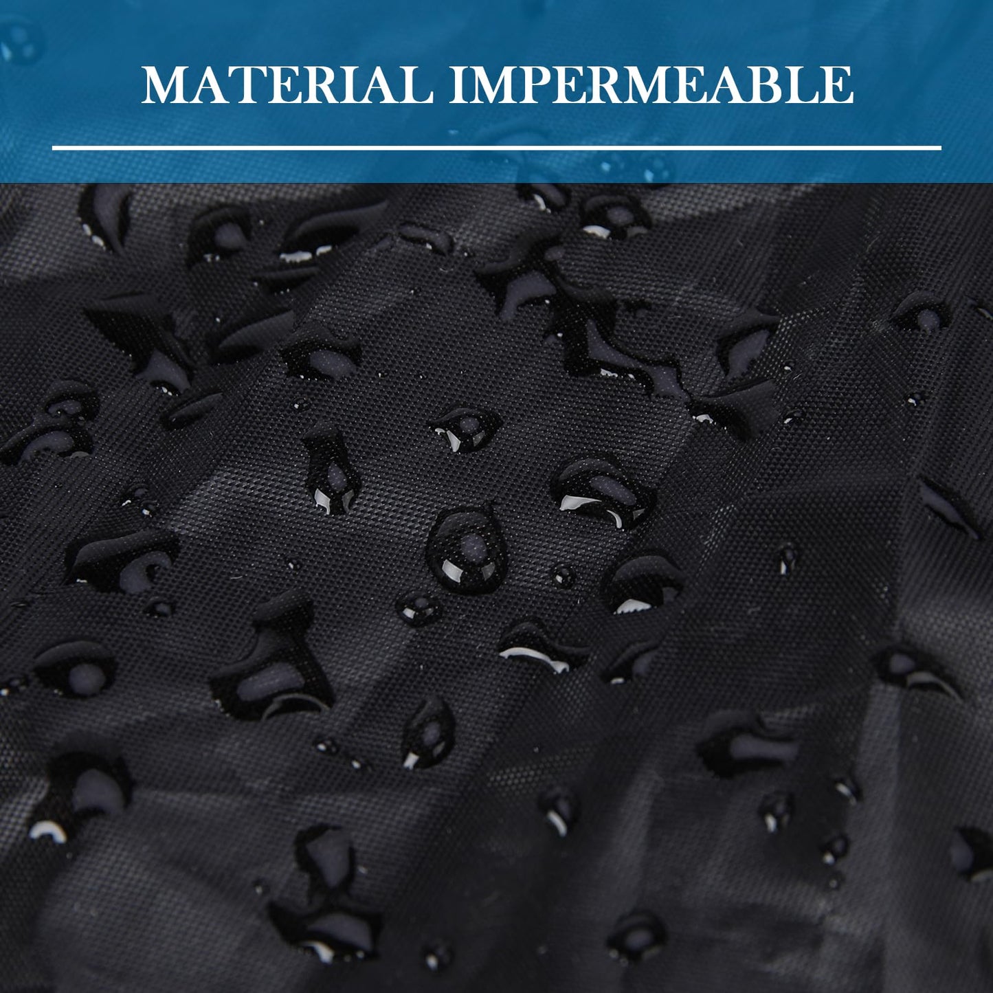 Funda para Moto Cubierta de Motocicleta de Protección Exterior Impermeable Duradera para Motocicletas como Honda, Yamaha, Suzuki, Harley y más (XXXL Negro)