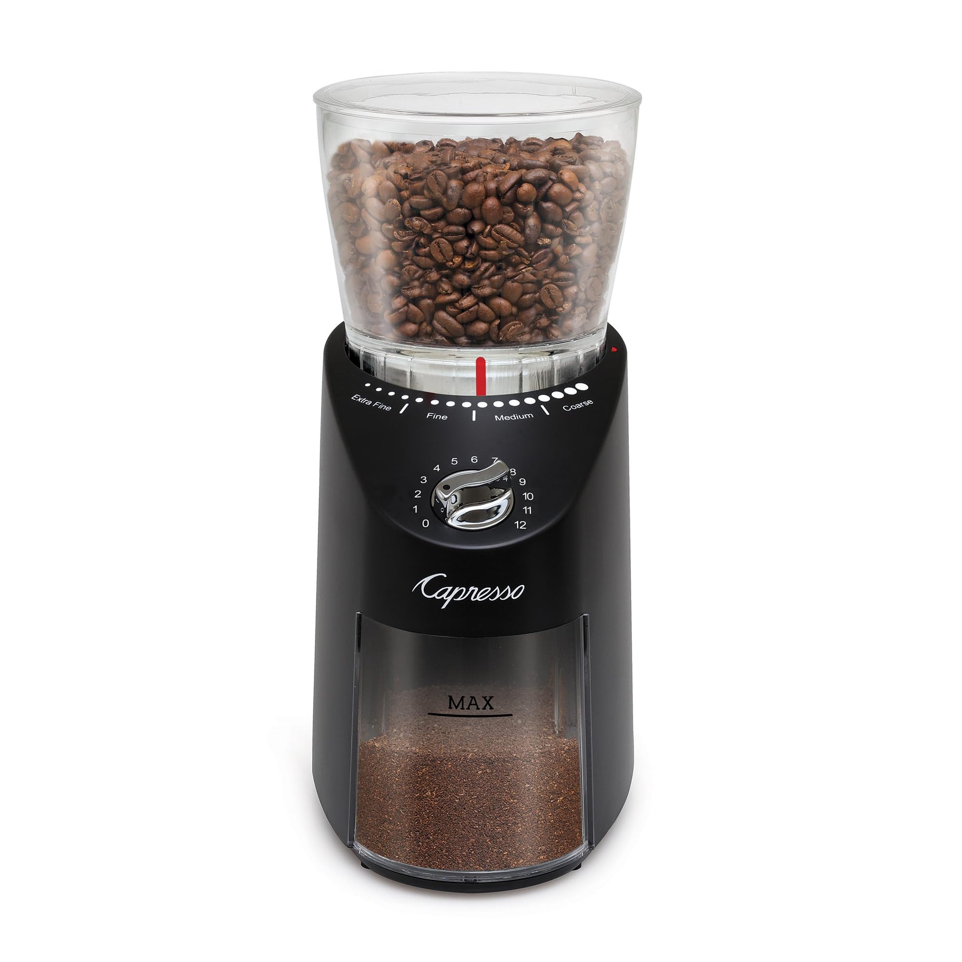 Capresso Infinity Plus - Molinillo cónico negro