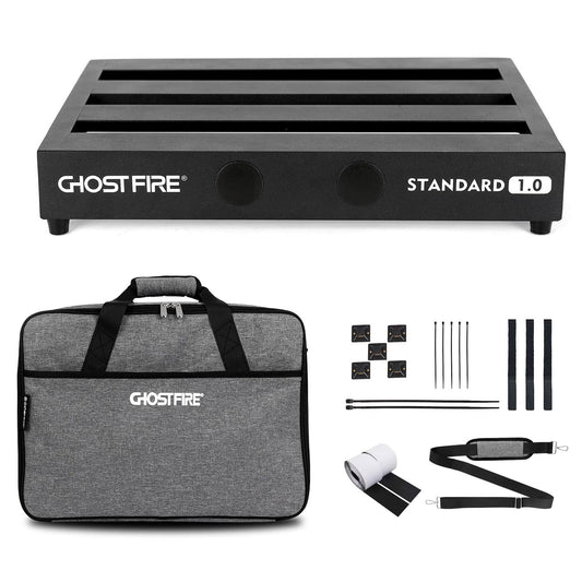 GHOSTFIRE Ghost Fire - Pedal de guitarra de aleación de aluminio de 1.2 kg con bolsa de transporte, serie V (V-STANDARD 1.0)