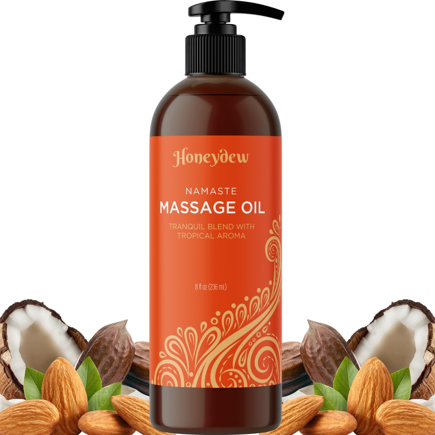 Aceite de Masaje Corporal Mango Sorbet con Jojoba, Almendra Dulce y Coco para Piel Humectante Antienvejecimiento para Mujeres y Hombres