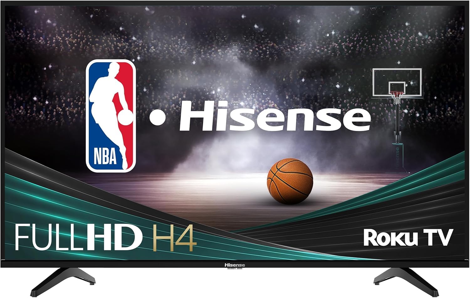Hisense Smart TV de 40" Pulgadas Clase 1080p Full HD LED Roku Bisel Delgado Modo de Juego Motion Rate 120 Funciona con Asistente de Google y Alexa - 40H4030F4