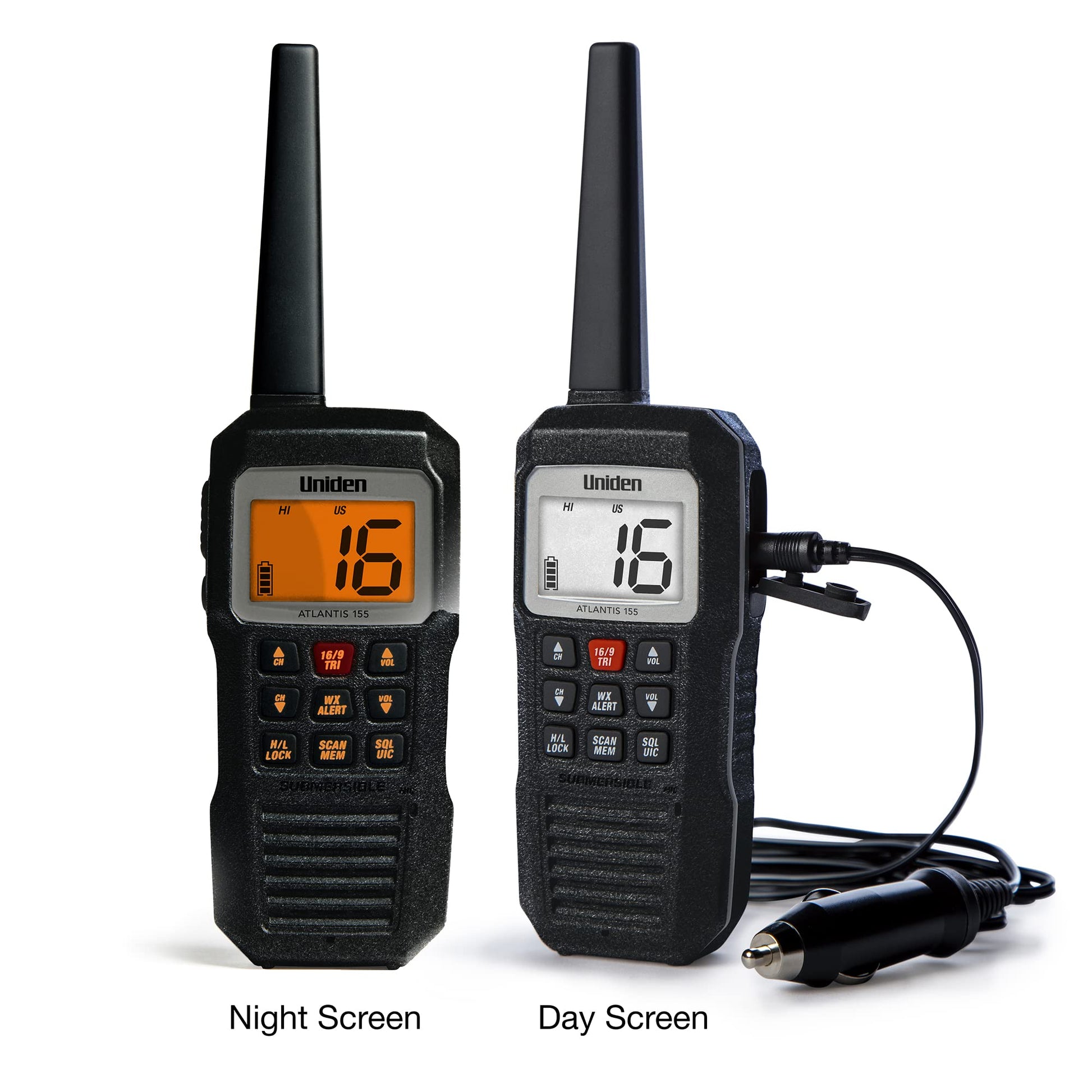 Radio Marina VHF Uniden Atlantis 155 Flotante Sumergible Impermeable