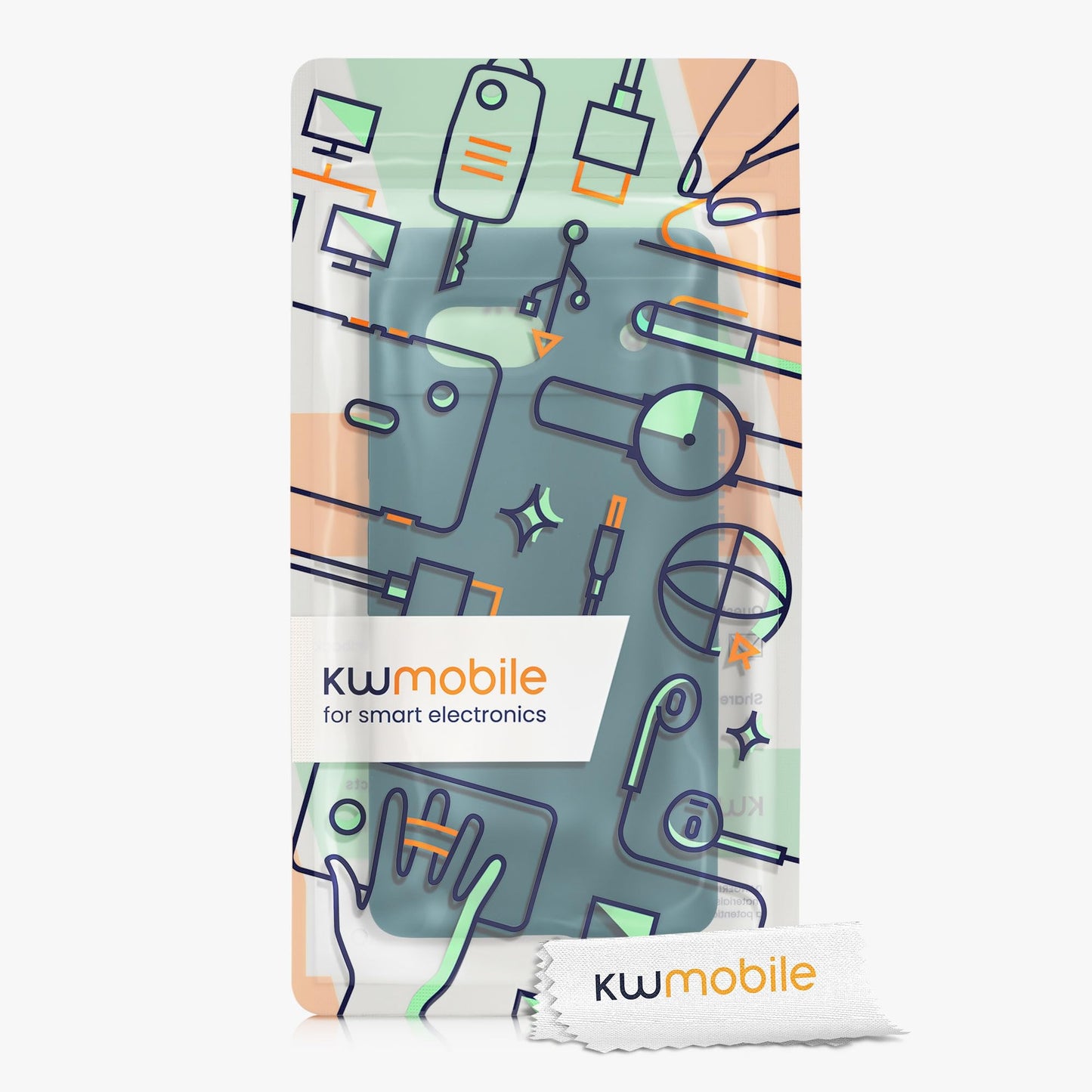 kwmobile Carcasa Compatible con Google Pixel 7a Funda - Case TPU y Silicona antigolpes - Apto Carga inalámbrica - petróleo Mate
