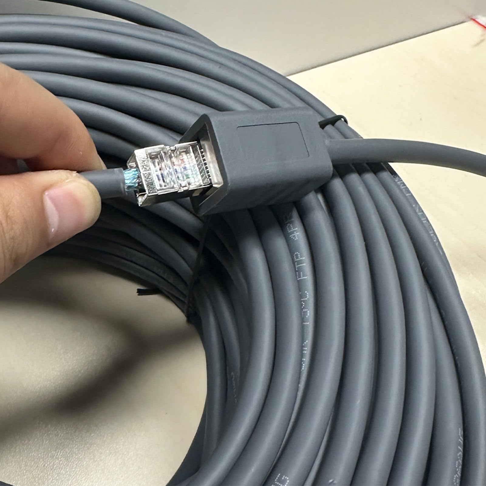 Cable Adaptador Ethernet Zunate Negro a Prueba de Agua para Enrutador