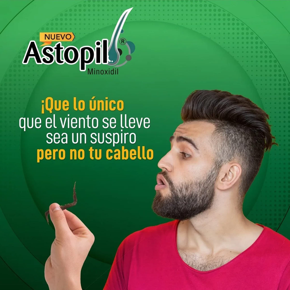 Espuma Tratamiento Advaita Astopil Minoxidil 5% Blanca Sin Aroma para la Alopecia Androgénetica, Areata e Hipotricosis Congénita, Paquete de 6 Tubos 15 g