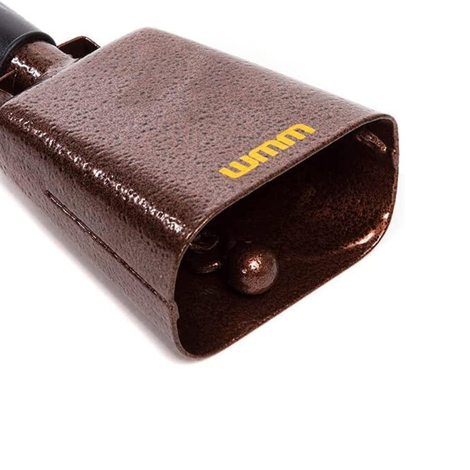 Campana de acero de 17.78 cm con asa para eventos deportivos, campanas grandes sólidas para escuela, instrumentos musicales timbre, alarma (cobre)
