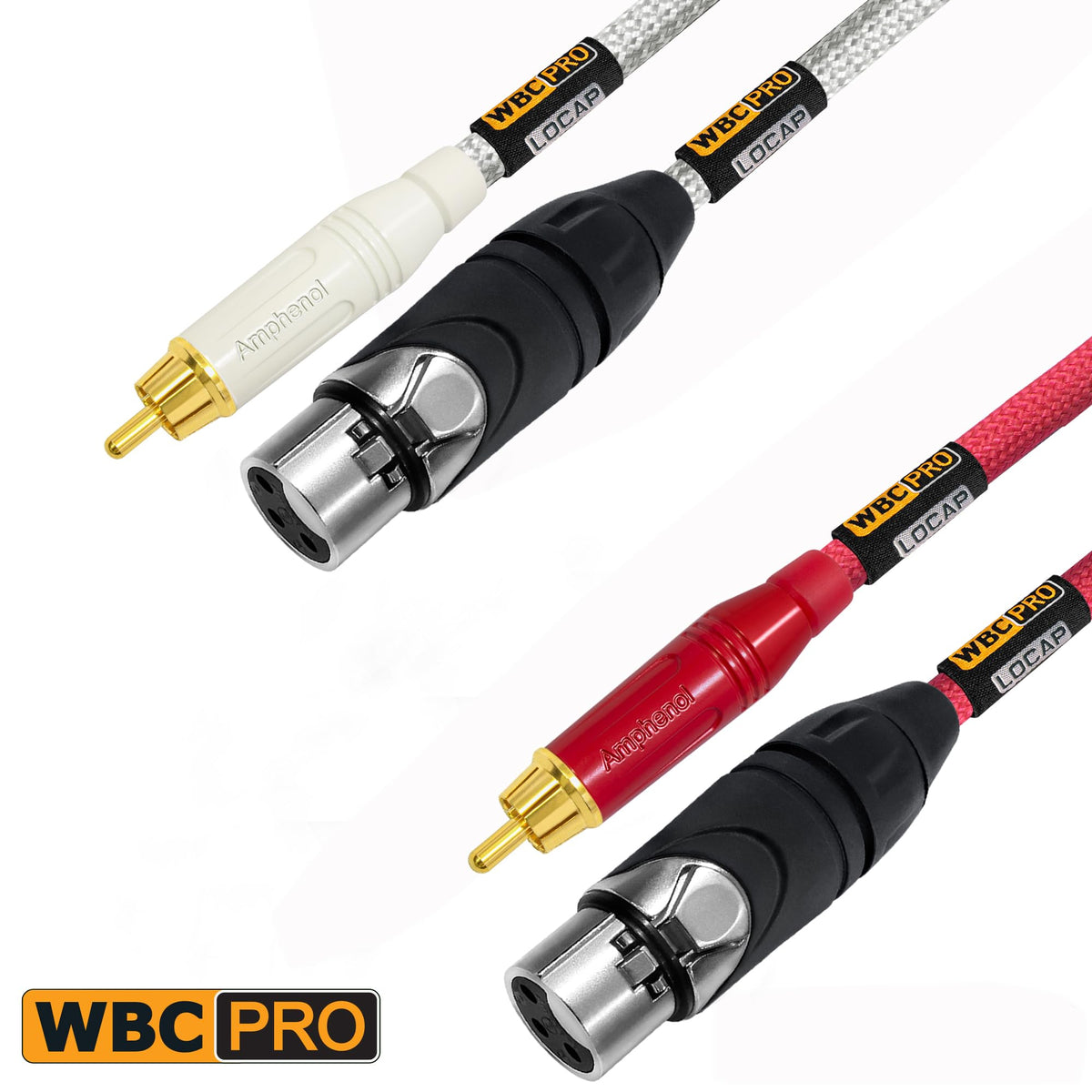 Cables RCA a XLR WORLDS BEST CABLES Negro Baja Capacidad 1.5 Pies