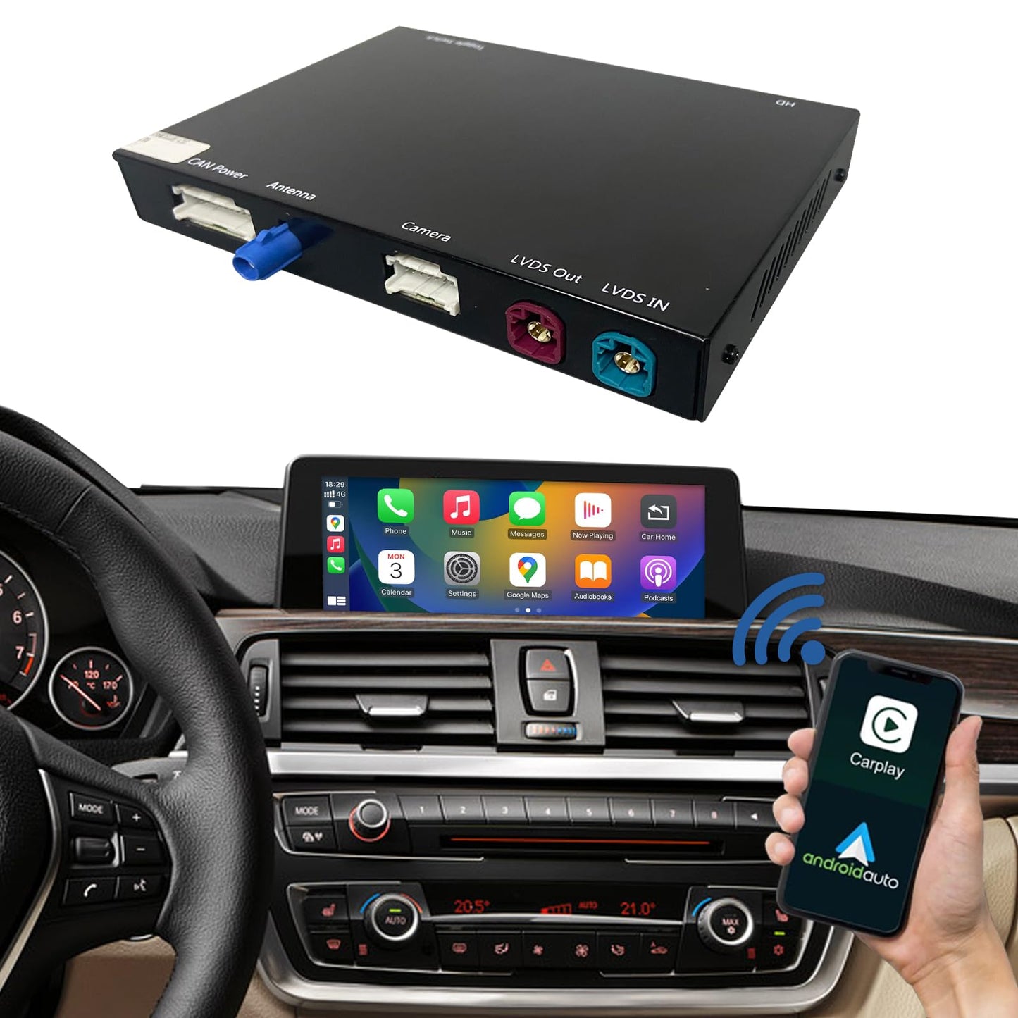 Road Top CarPlay Retrofit Kit para BMW Serie 1/2/3/4 con NBT 2011-2015