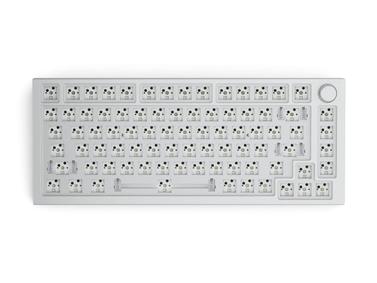 Teclado Mecánico Modular Glorious Hielo Blanco Junta de Alto Perfil Premium RGB 75% Reacondicionado