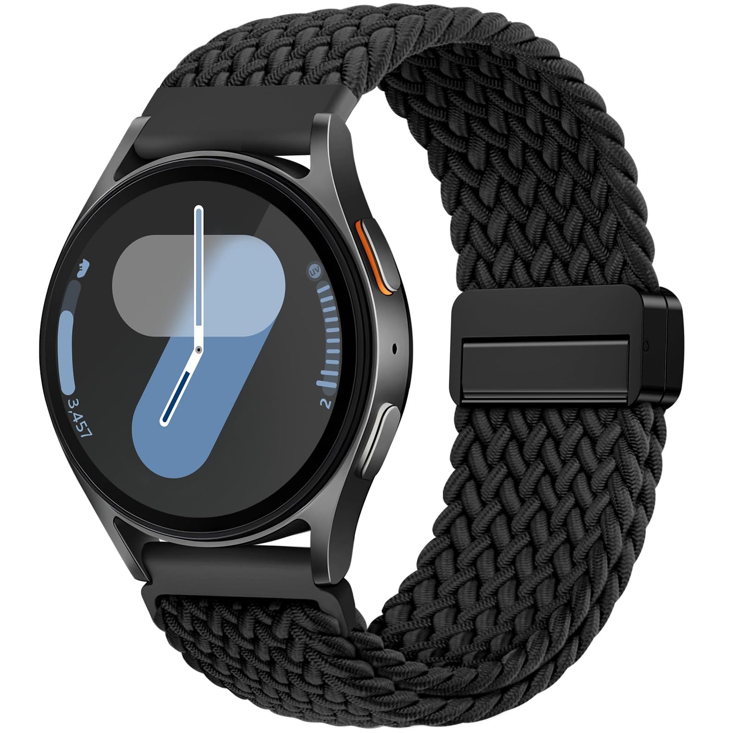 Correa Magnética Trenzada Vcegari negra Compatible con Samsung Galaxy Watch 7 6 5 4 y Active 2
