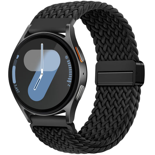 Correa Magnética Trenzada Vcegari negra Compatible con Samsung Galaxy Watch 7 6 5 4 y Active 2
