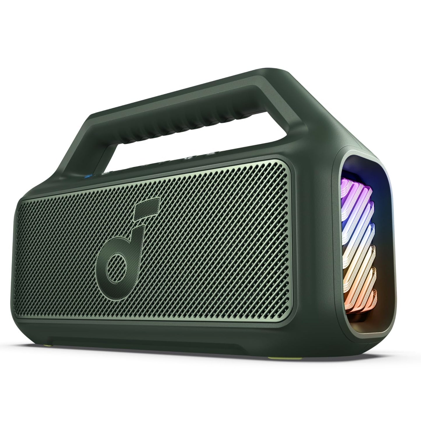 Soundcore by Anker Boom 2 Bocina Bluetooth Portatil, 24h de Reproducción, Potencia 80W RMS con BassUp, Sincroniza +100 Altavoces, IPX7 Flotante, Altavoz Inalámbrico, Party Box