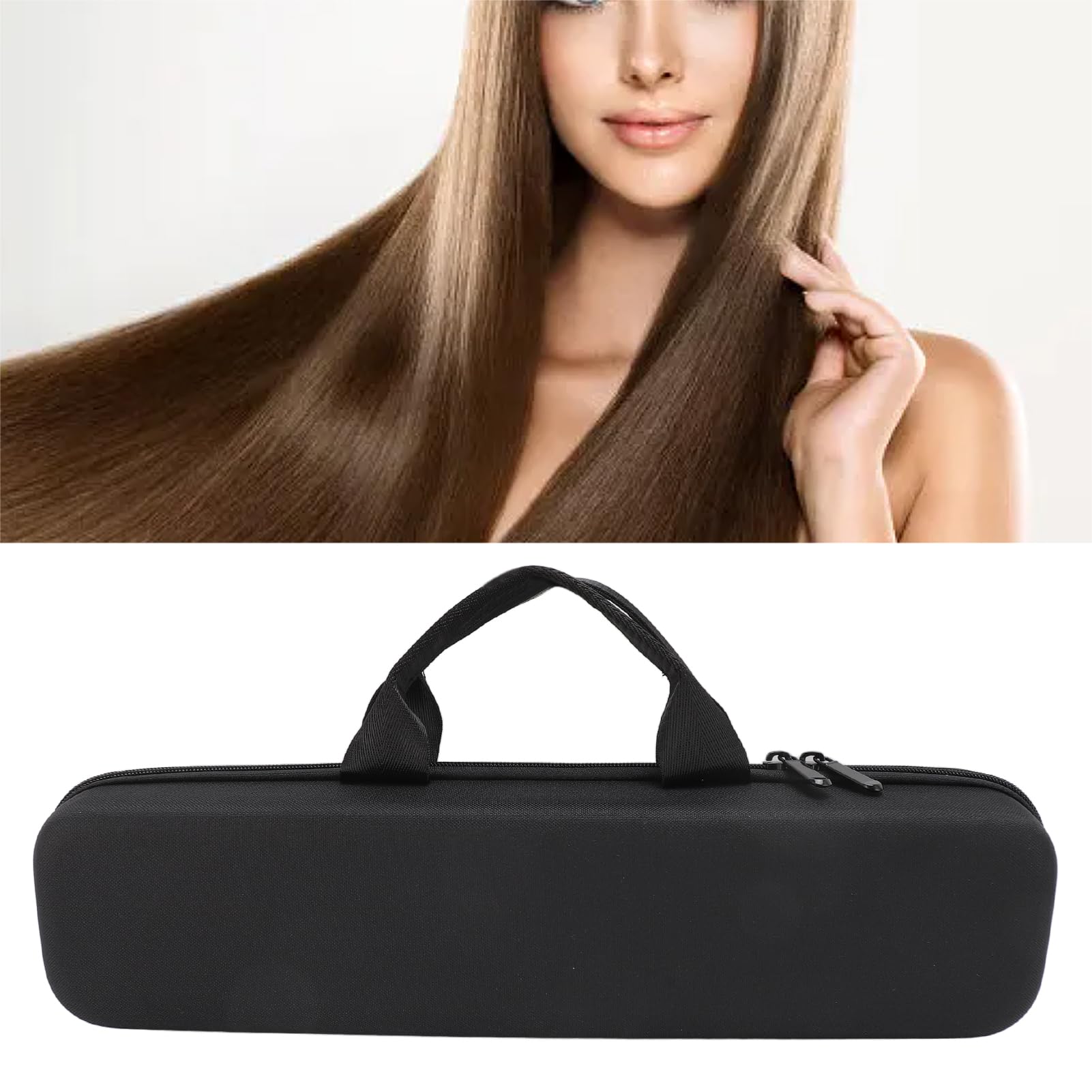 Estuche de Transporte Airstrait HT01 Negro Rígido para Alisador de Cabello