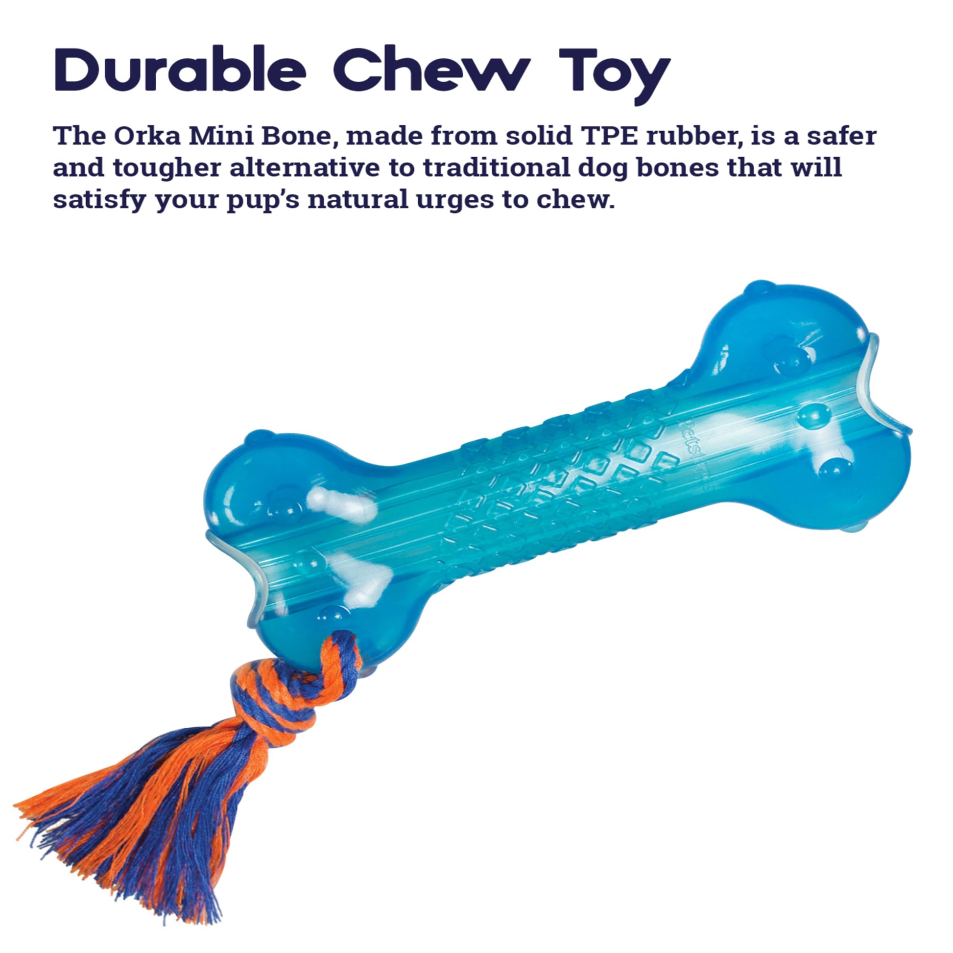 Juguete para Mascotas Petstages Orka Hueso 230 Azul