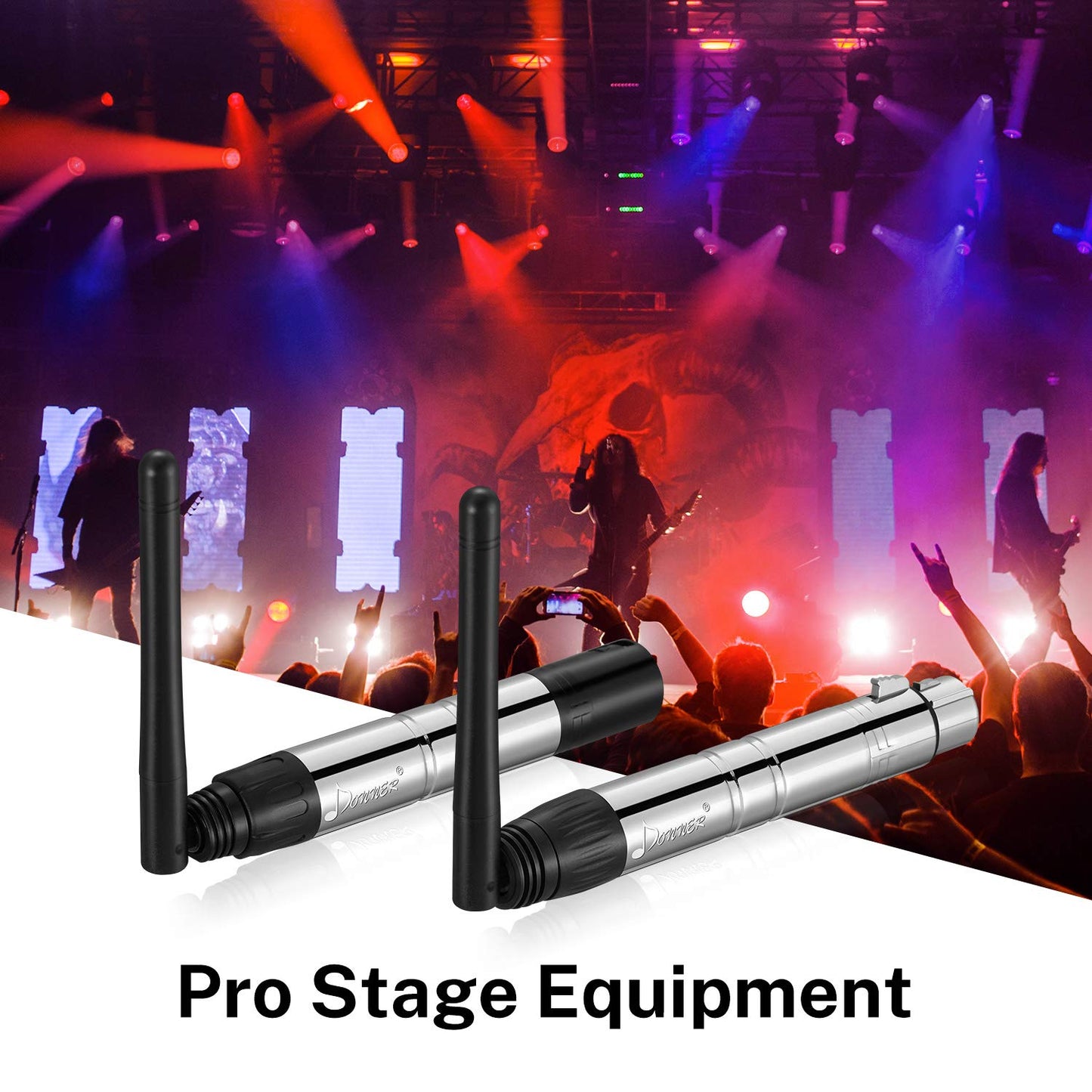 Donner 8 receptores inalámbricos DMX512 DMX Dfi DJ 2.4G y control de iluminación de 1 transmisor