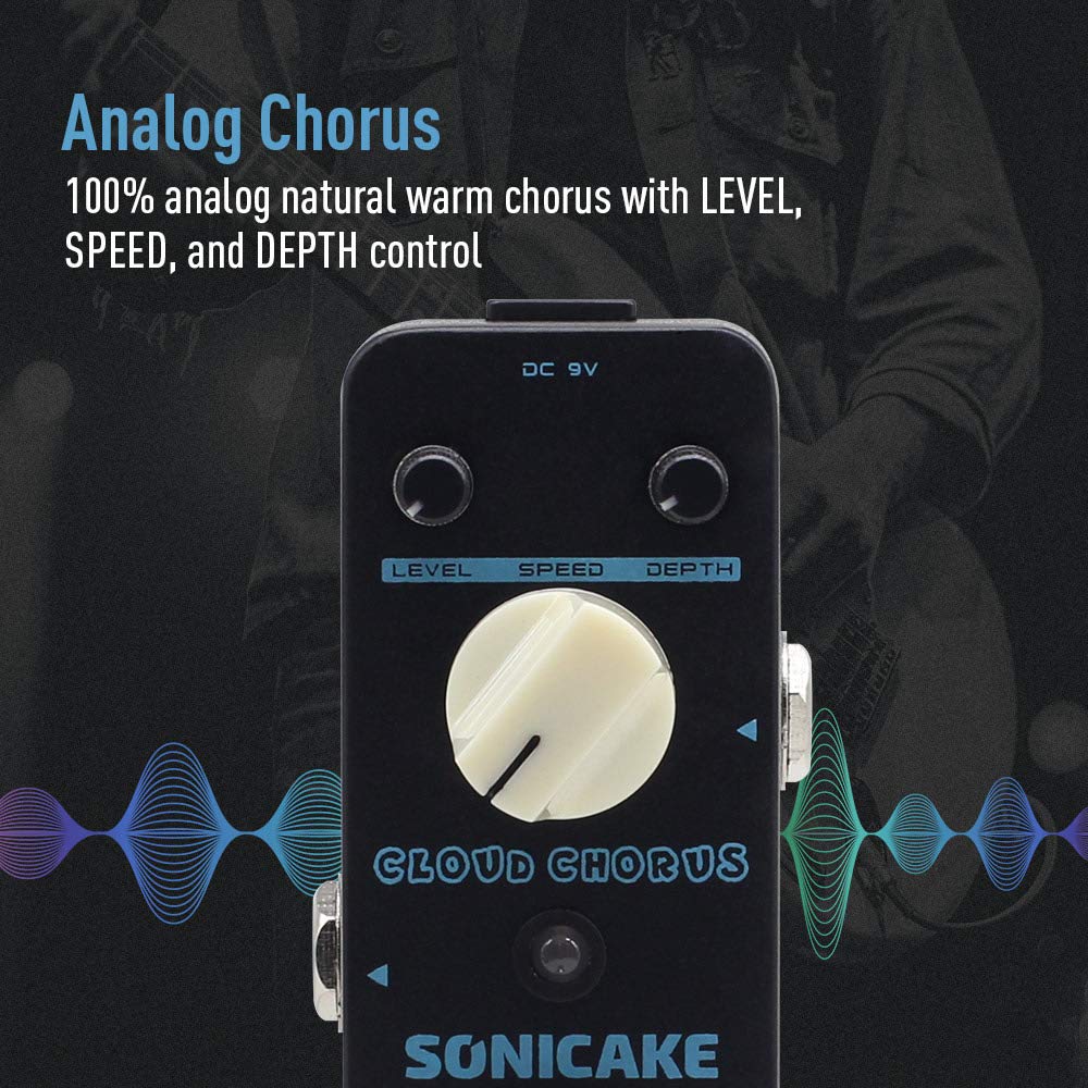 Pedal de Guitarra SONICAKE Clásico BBD Verdadero Bypass Analógico