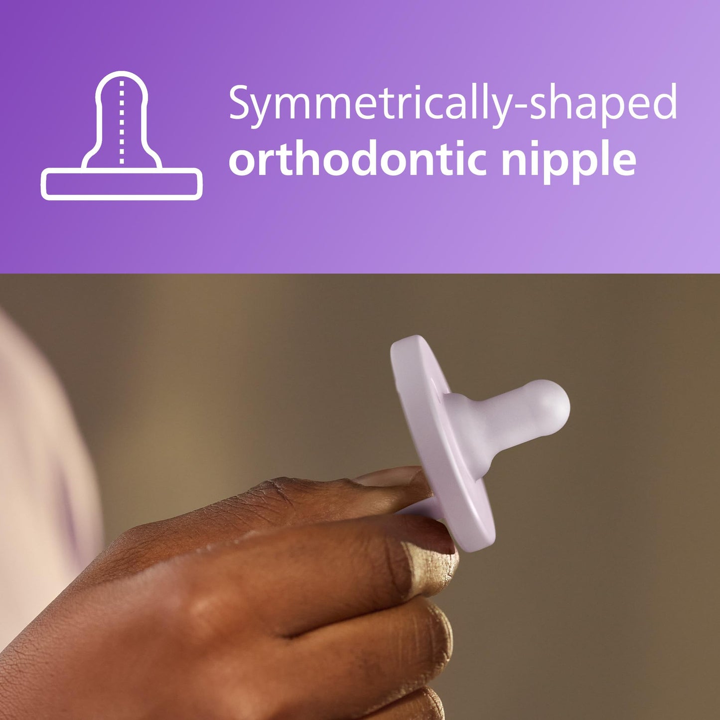 Chupetes Philips Avent lila rosa pastel para Bebés de 3 a 18 Meses