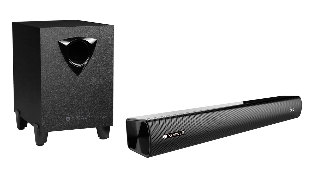Barra de Sonido XP WER Negro con HDMI, Óptico y Auxiliar, 40W Estéreo Montaje en Mesa
