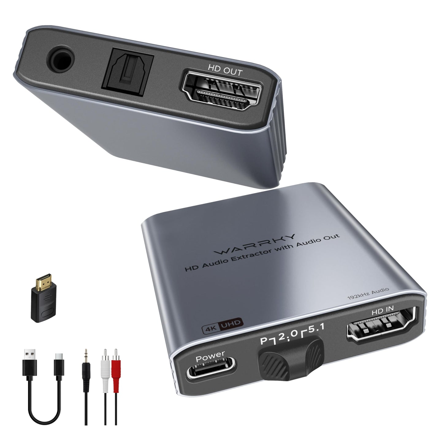 HDMI a TV, altavoces y auriculares extractor HA01