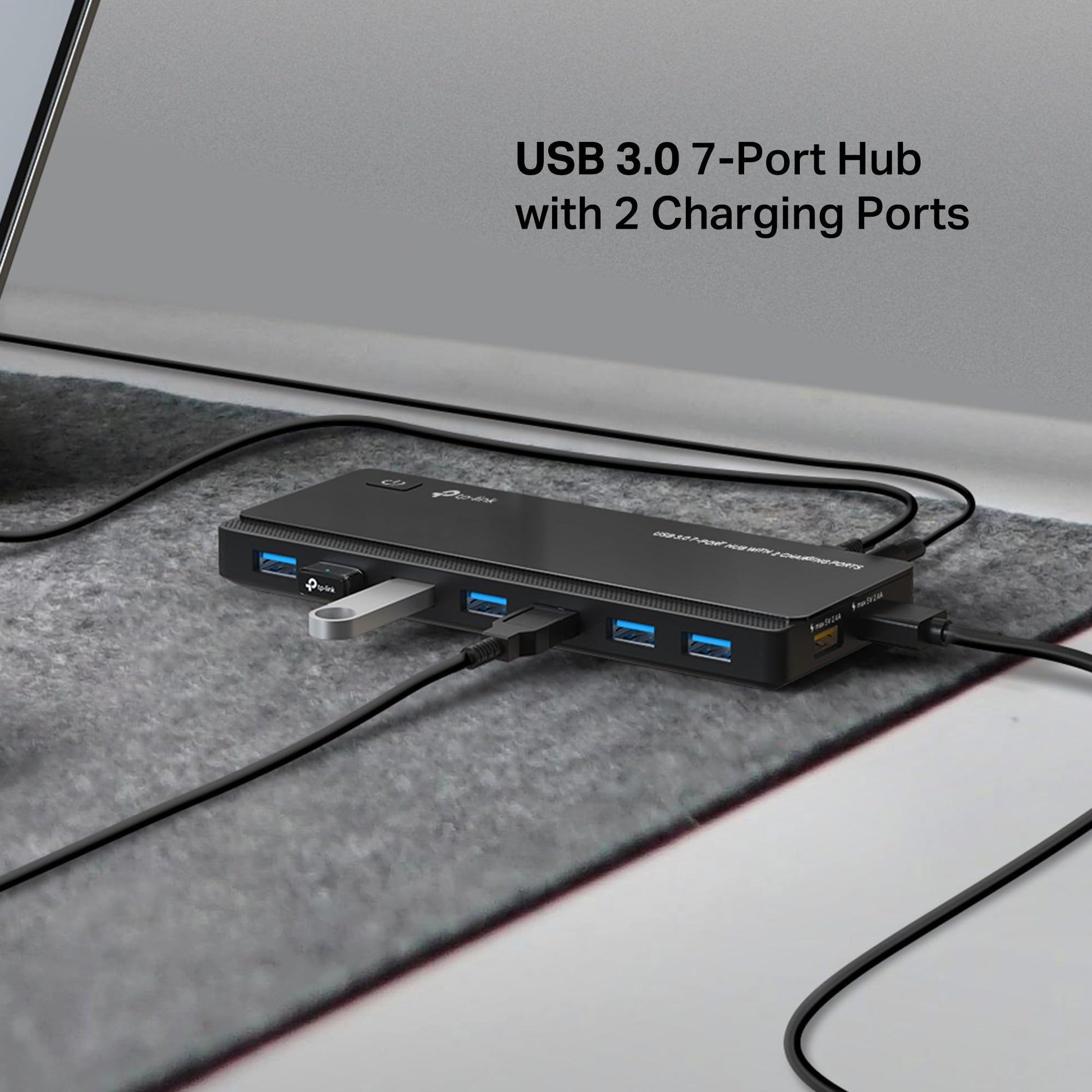 TP-Link UH720 Hub de 7 Puertos USB 3.0 con 2 Puertos Cargadores