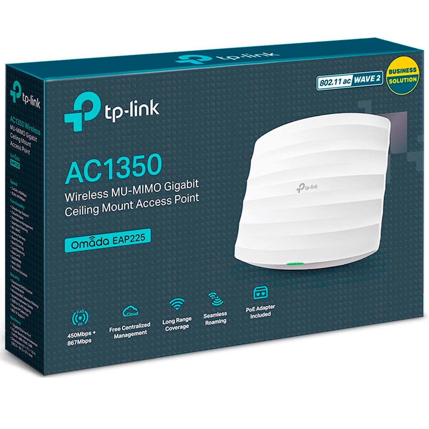 TP-Link EAP225 Punto de Acceso para Montaje en Techo, Inalámbrico, AC1200