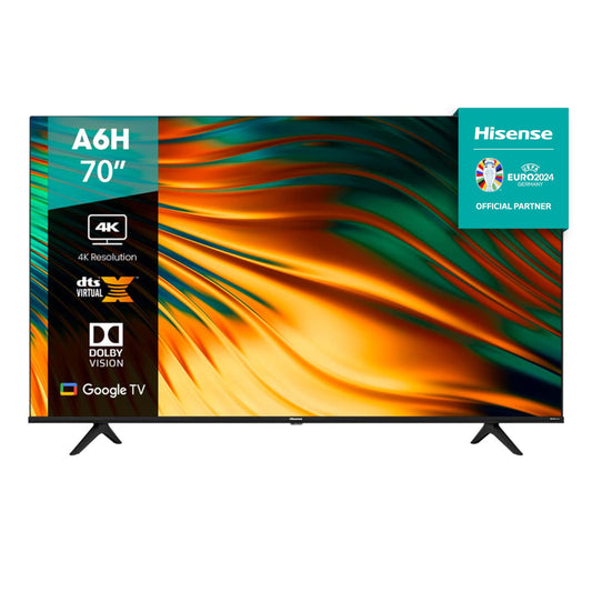 Hisense Pantalla 70" UHD Smart TV LED 70A6H Google TV