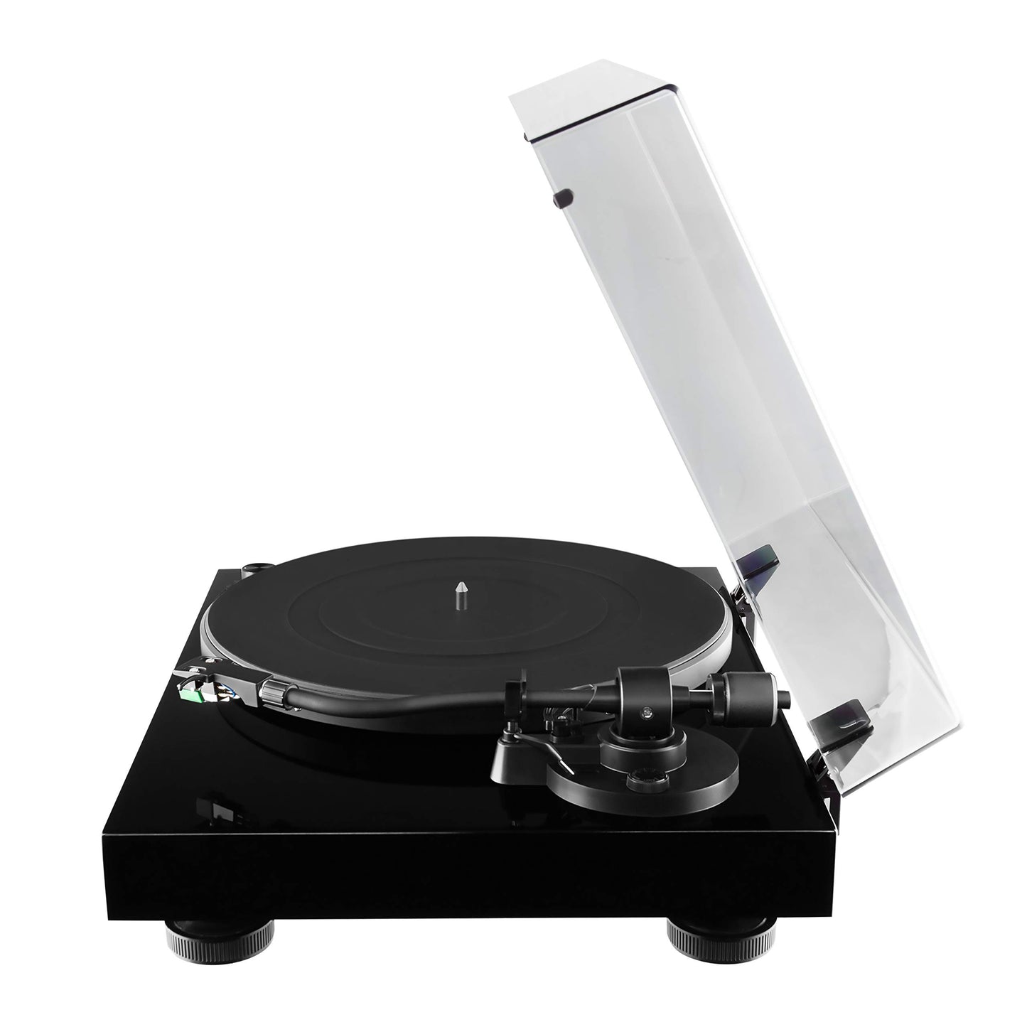 Fluance RT81 Elite High Fidelity Vinyl Turntable Record Player with Audio Technica AT95E Cartridge, Belt Drive, Built-in Preamp, Adjustable Counterweight, Solid Wood Plinth - Piano Black