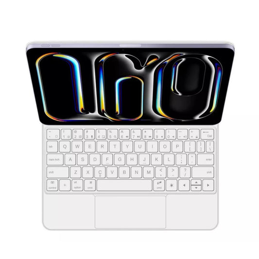 Teclado Mágico MR. GADGETS iPad Pro 11" Blanco con Retroiluminación RGB y Trackpad Multitáctil