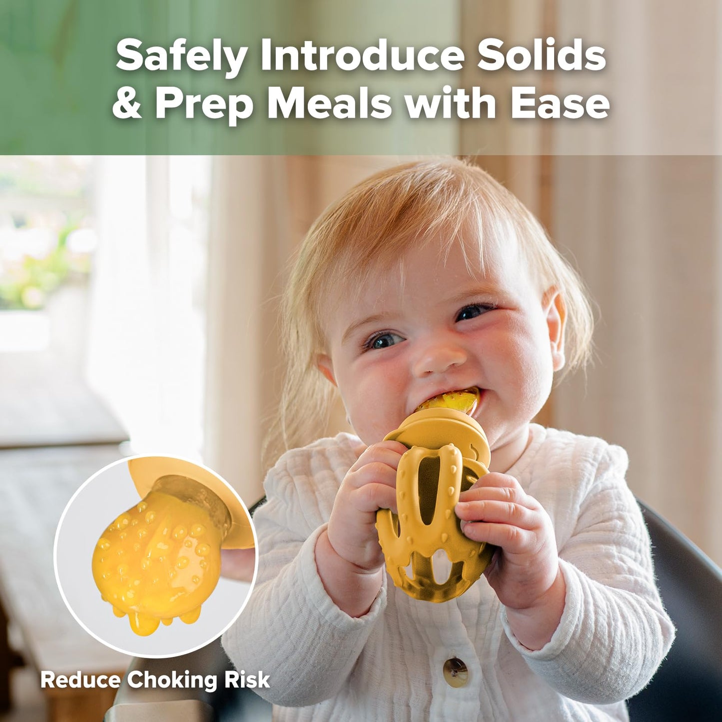 Haakaa - Comedero de frutas para bebés y mini congelador para congelador, moldes para paletas de leche materna para alivio de enfriamiento, alimentador de silicona sin BPA para alimentación segura del