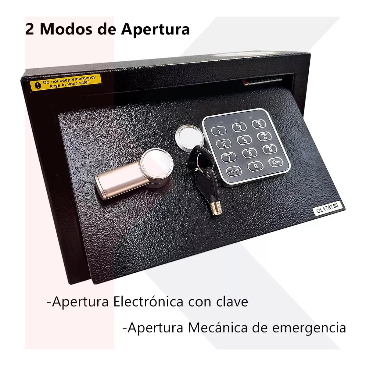Kishnell | Caja Fuerte De Seguridad Para Cajon Numerica Electronica De Piso