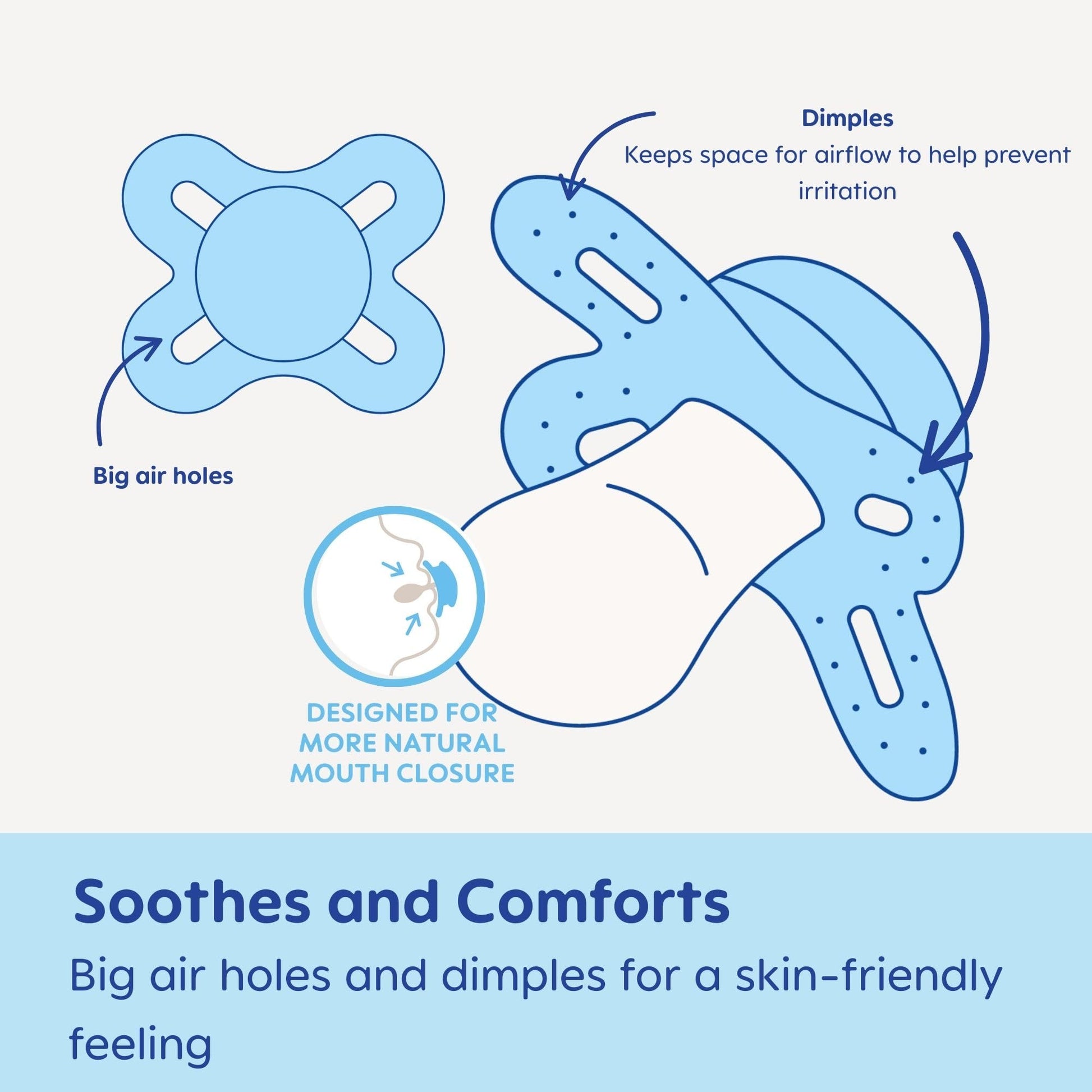 MAM Original Start - Chupetes de bebé mate para 0-3 meses, pezón de silicona sin BPA, fácil de limpiar, ideal para bebés recién nacidos, desarrollado con expertos médicos, 2 unidades de Binkies con