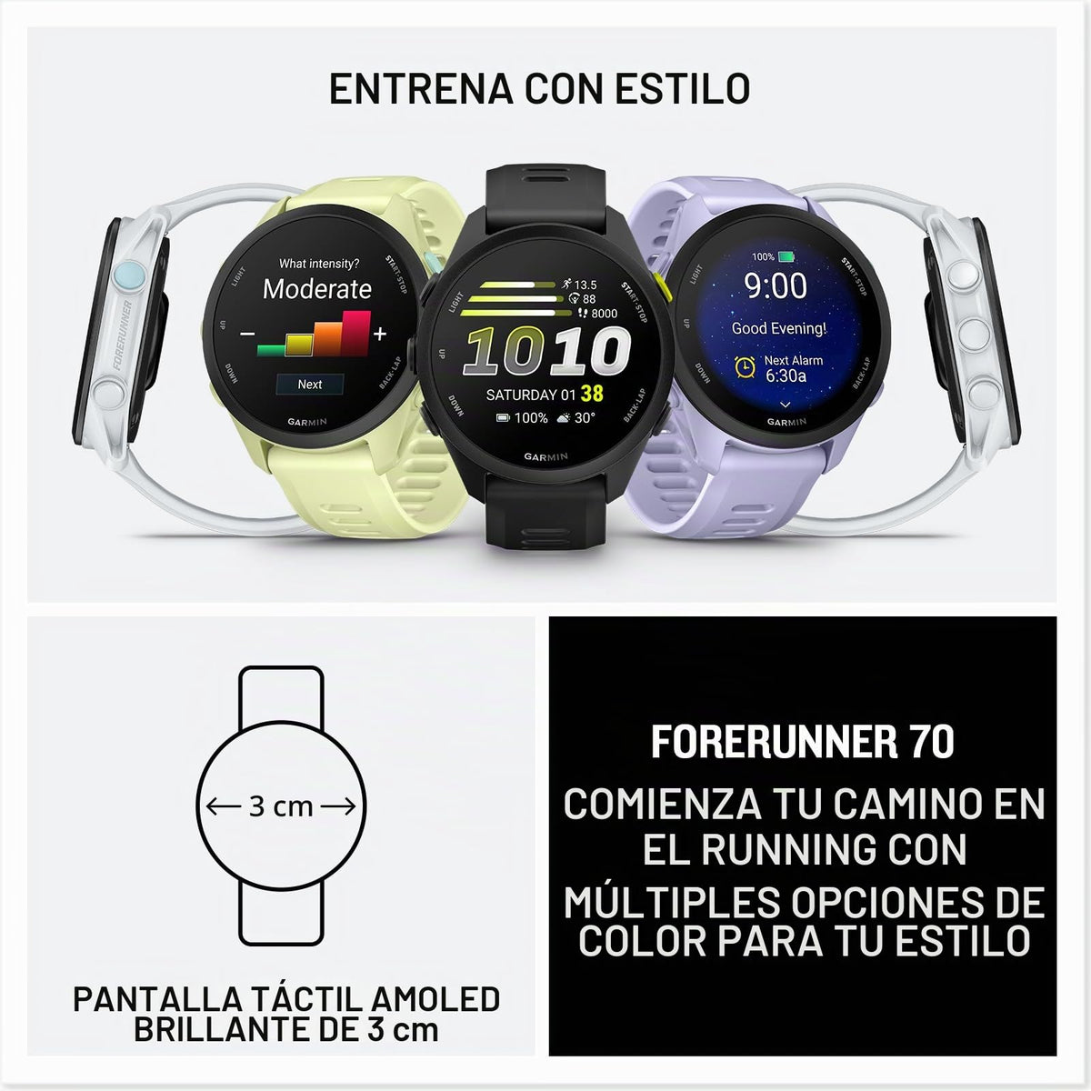 Reloj Garmin Forerunner Whitestone 70