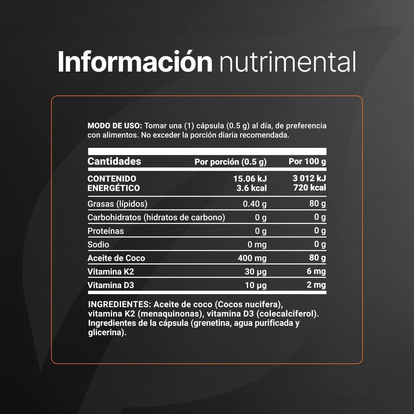B Life Vitamina D3 400 UI + K2 con 320 Softgels. Alta absorsión. Aceite de Coco, Vitaminas D3 y K2. Ingredientes naturales. Coconut Oil D3 + K2.